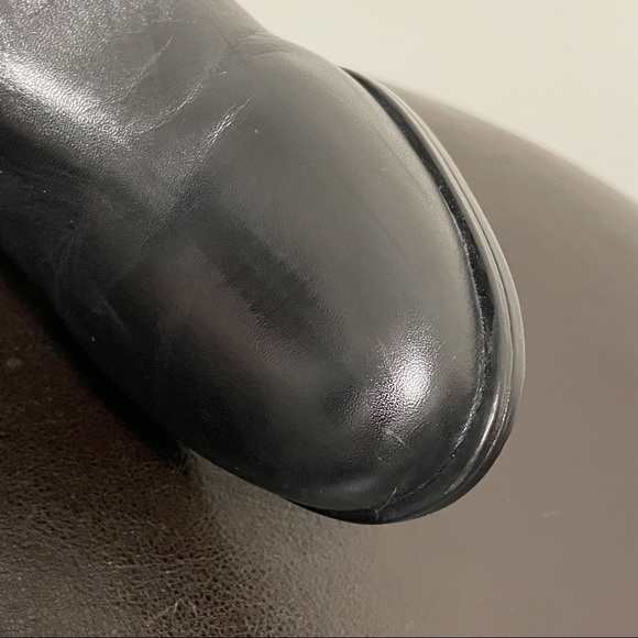 Naturalizer Black Leather Dane Boots 6.5 GUC 2 Inch Heel Mid Calf *no box* - Picture 11 of 12